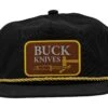 Buck Black Vintage Logo Cap 89163, Gorra -Knives And Tools Comercio BUCK89163 01 buck