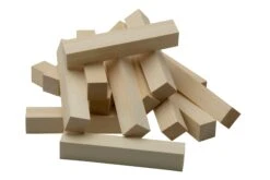 BeaverCraft Wood Carving Blocks BW16, Juego De Bloques De Madera De 16 Piezas Para Tallar Madera
