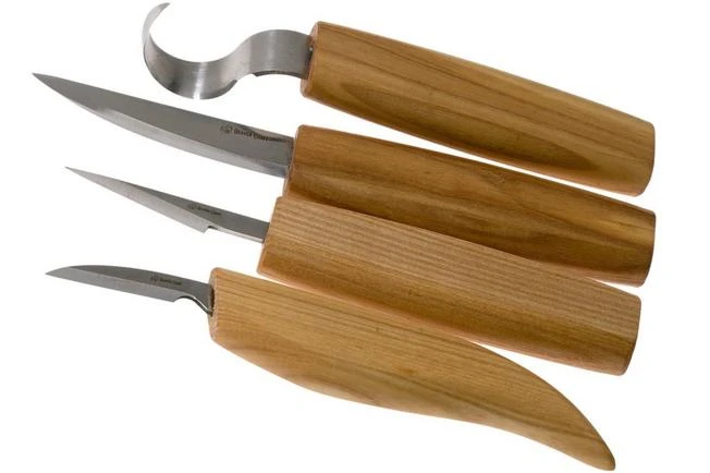 BeaverCraft Set De 4 Cuchillos S09, Set De Tallado De Madera 3 BeaverCraft Set De 4 Cuchillos S09, Set De Tallado De Madera