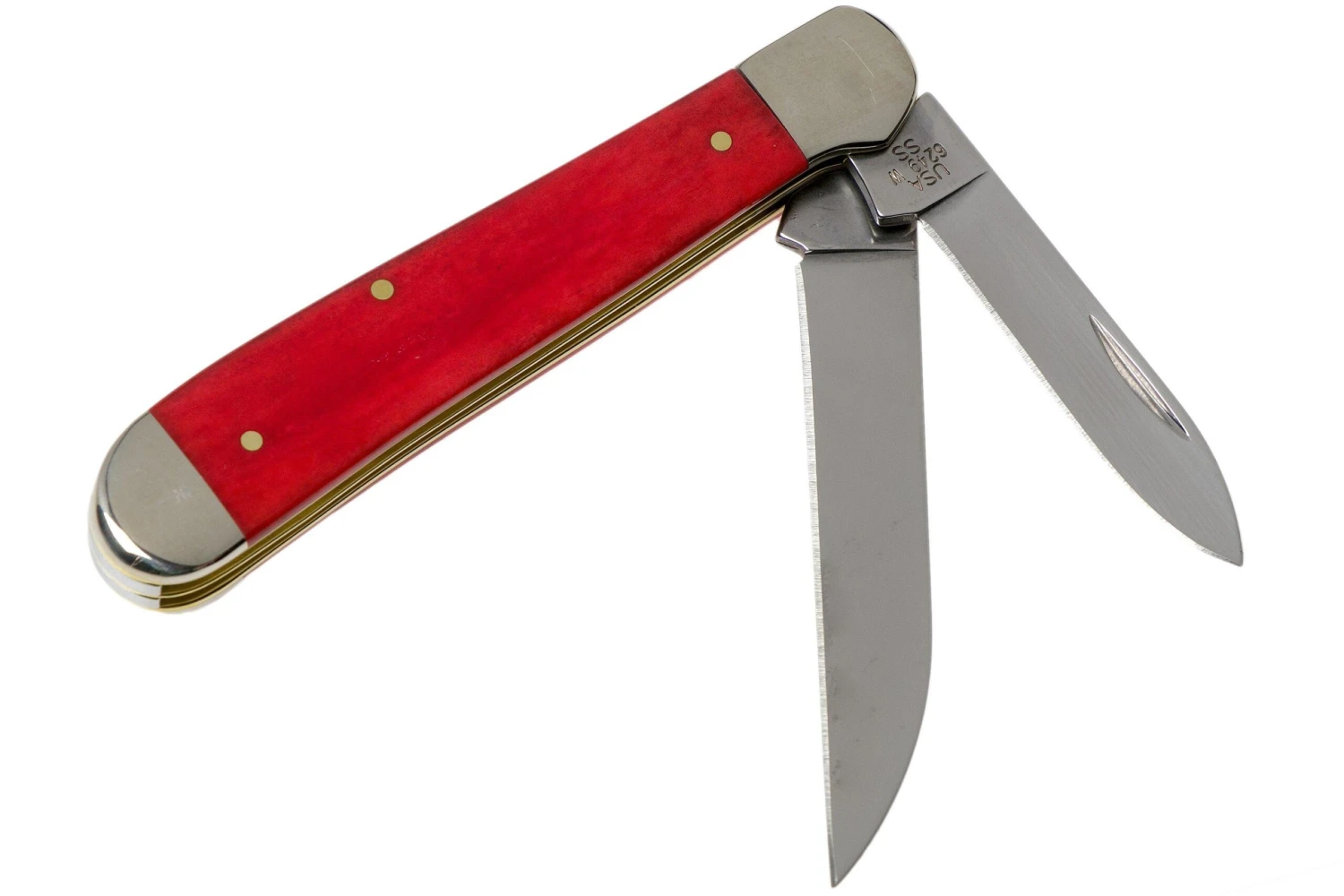 Case Copperhead, Christmas Gift Tin, Embellished Smooth Dark Red Bone, 10605, 6248W SS Navaja 4 Case Copperhead, Christmas Gift Tin, Embellished Smooth Dark Red Bone, 10605, 6248W SS Navaja - Imagen 2