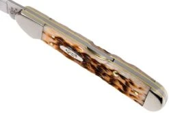 Case Mini Copperlock Amber Jigged Bone, 00133, 61749L SS Navaja -Knives And Tools Comercio CE133 07 case ce133 07