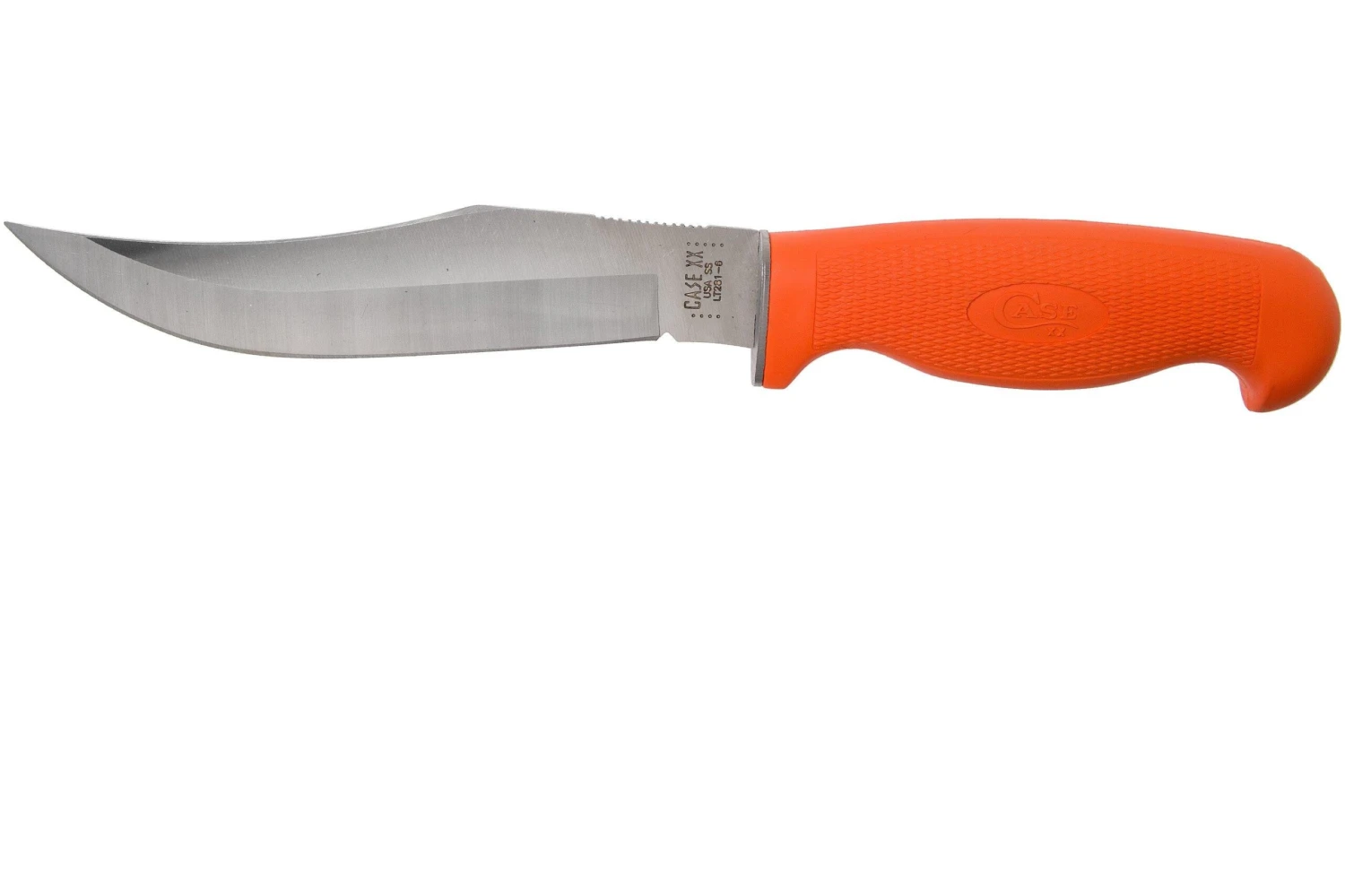 Case Utility Skinner, Orange Hunters, Textured Synthetic, 18504, LT281-6 SS Cuchillo Fijo 3 Case Utility Skinner, Orange Hunters, Textured Synthetic, 18504, LT281-6 SS Cuchillo Fijo