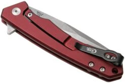 Case The Marilla, Red Anodized Aluminum, S35VN, Black G10 Inlay, 25881 Navaja -Knives And Tools Comercio CE25881 04 case
