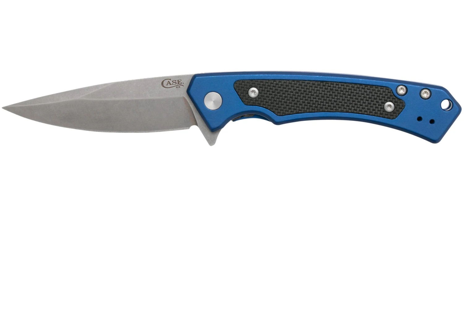 Case The Marilla, Blue Anodized Aluminum, S35VN, Black G10 Inlay, 25882 Navaja 3 Case The Marilla, Blue Anodized Aluminum, S35VN, Black G10 Inlay, 25882 Navaja