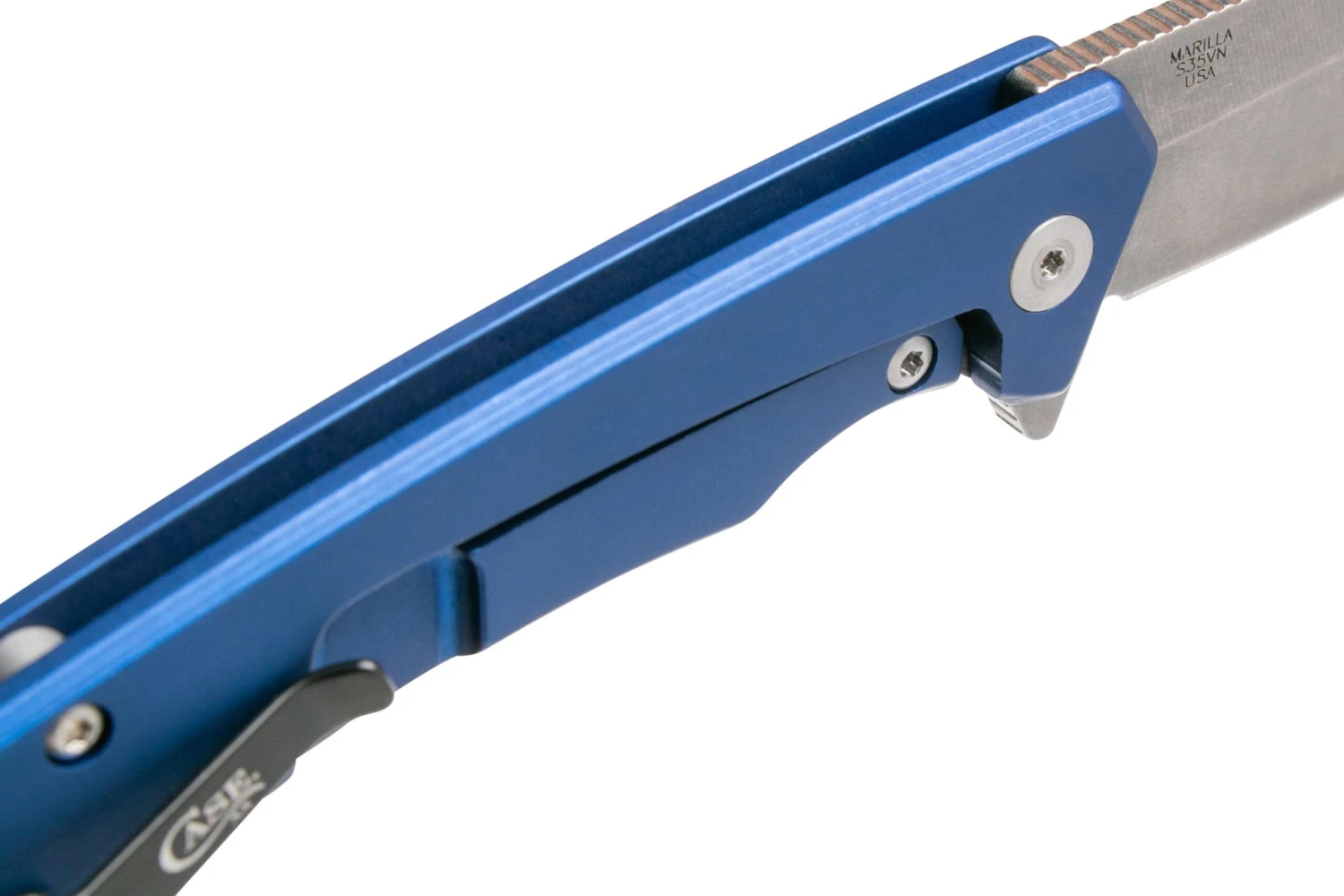 Case The Marilla, Blue Anodized Aluminum, S35VN, Black G10 Inlay, 25882 Navaja 8 Case The Marilla, Blue Anodized Aluminum, S35VN, Black G10 Inlay, 25882 Navaja - Imagen 6