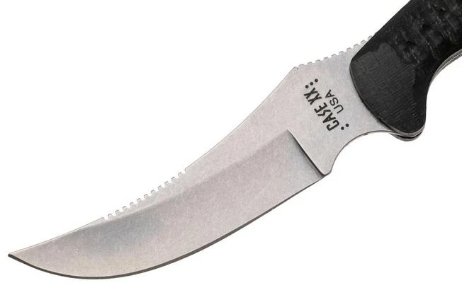 Case Ridgeback Hunter 30593, Stonewashed Stainless Steel, Black Burlap Laminate, Cuchillo De Caza 5 Case Ridgeback Hunter 30593, Stonewashed Stainless Steel, Black Burlap Laminate, Cuchillo De Caza - Imagen 3