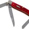 Case Medium Stockman Dark Red Bone, Peach Seed Jig, 31951, 6318 CV Navaja -Knives And Tools Comercio CE31951 01 case