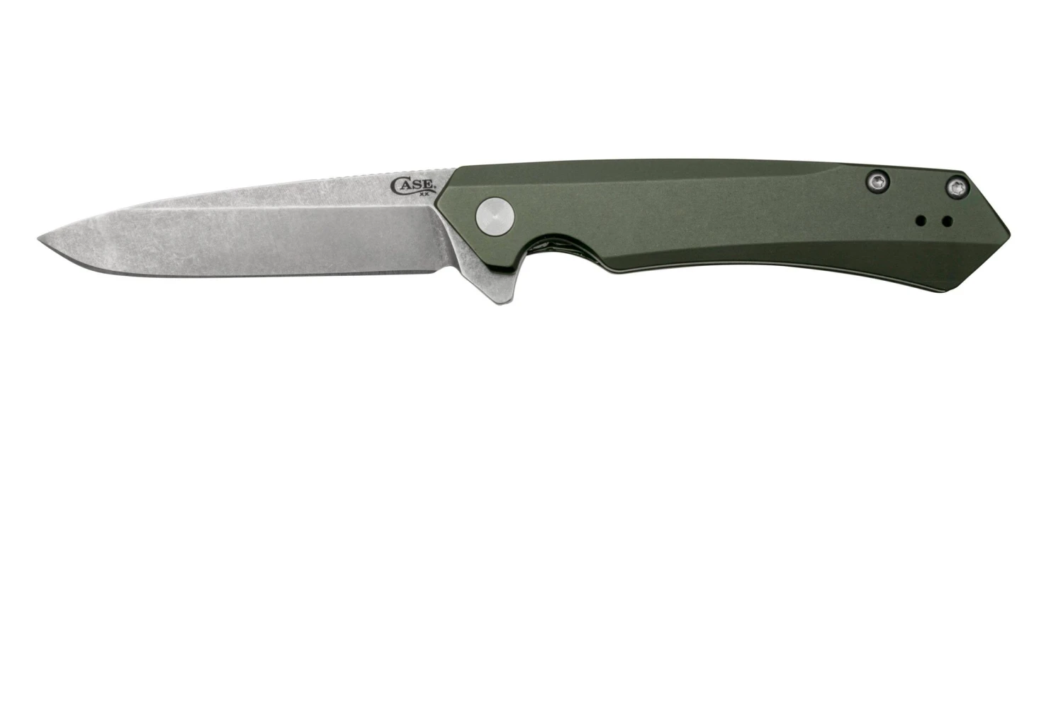 Case Kinzua Spearpoint, OD Green Anodized Aluminum, S35VN, 64659 Navaja 3 Case Kinzua Spearpoint, OD Green Anodized Aluminum, S35VN, 64659 Navaja