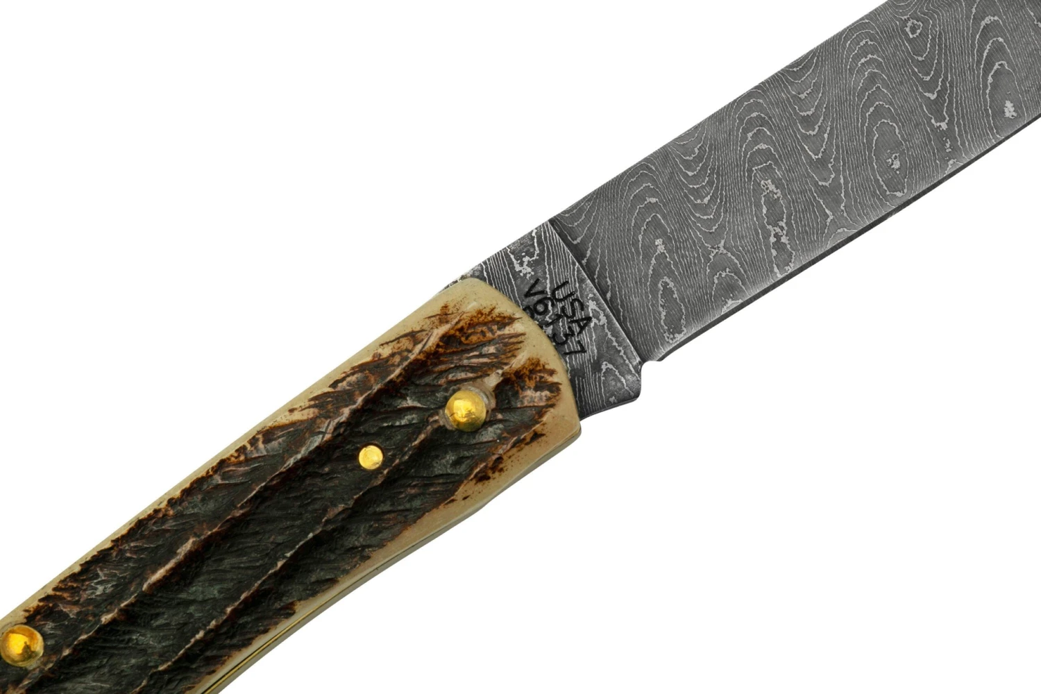 Case Sod Buser Jr 77461 Damascus Vintage Bone, Navaja 7 Case Sod Buser Jr 77461 Damascus Vintage Bone, Navaja - Imagen 5