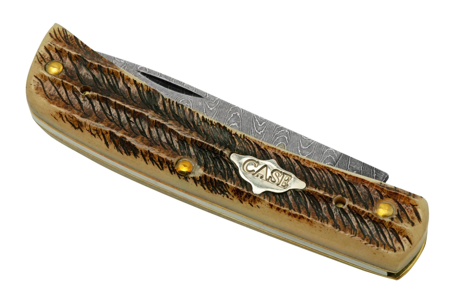 Case Sod Buser Jr 77461 Damascus Vintage Bone, Navaja 8 Case Sod Buser Jr 77461 Damascus Vintage Bone, Navaja - Imagen 6