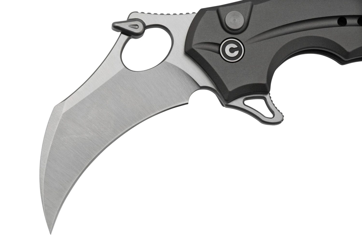 Civivi Incisor II C16016B-3 Gray Aluminium, Satin Hawkbill Navaja Karambit 5 Civivi Incisor II C16016B-3 Gray Aluminium, Satin Hawkbill Navaja Karambit - Imagen 3