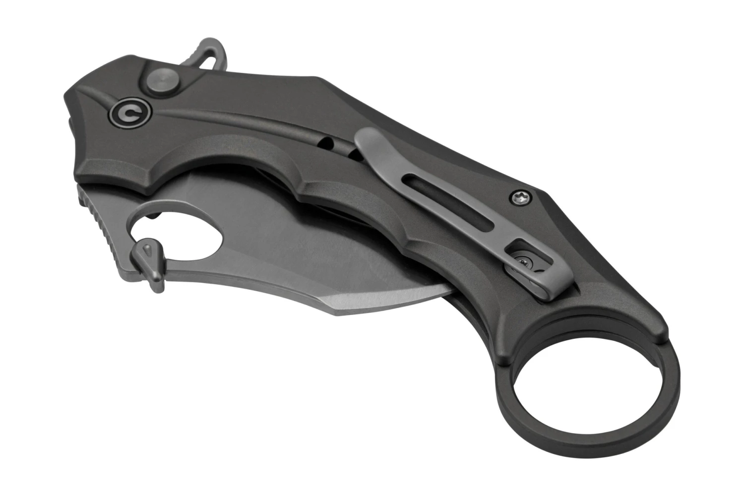 Civivi Incisor II C16016B-3 Gray Aluminium, Satin Hawkbill Navaja Karambit 8 Civivi Incisor II C16016B-3 Gray Aluminium, Satin Hawkbill Navaja Karambit - Imagen 6
