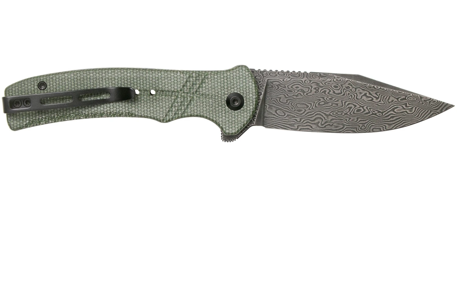 Civivi Cogent C20038D-DS1 Damascus Plain Edge, Green Micarta Navaja 4 Civivi Cogent C20038D-DS1 Damascus Plain Edge, Green Micarta Navaja - Imagen 2