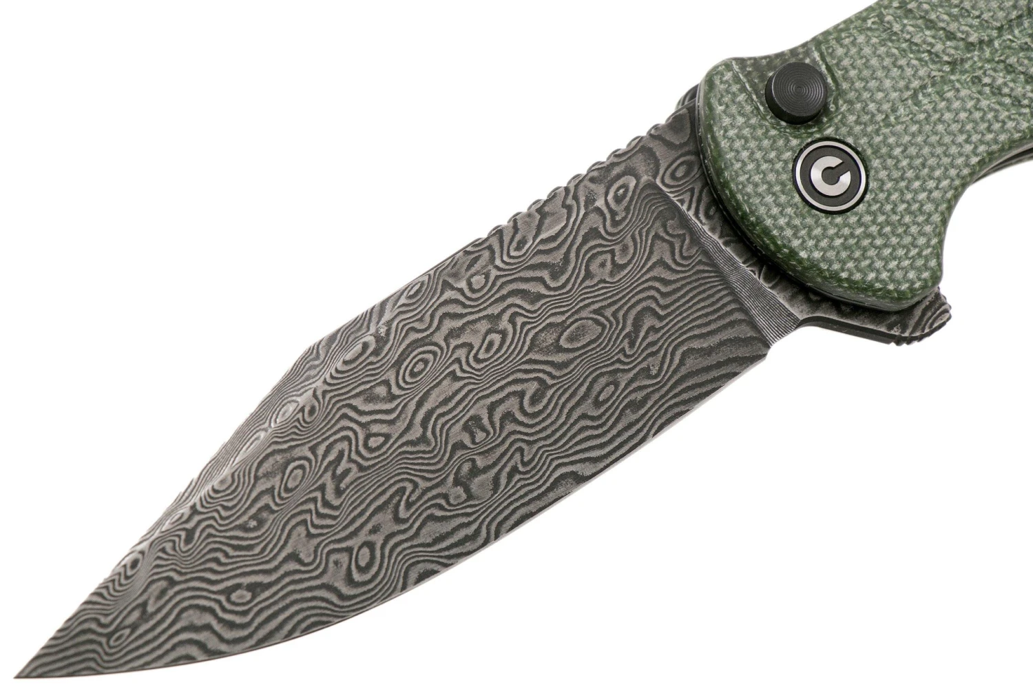 Civivi Cogent C20038D-DS1 Damascus Plain Edge, Green Micarta Navaja 5 Civivi Cogent C20038D-DS1 Damascus Plain Edge, Green Micarta Navaja - Imagen 3