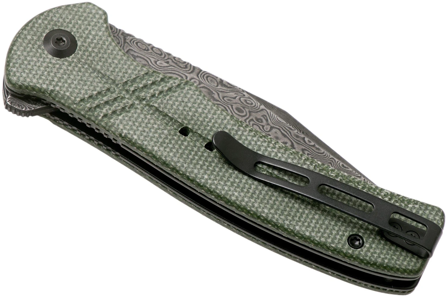 Civivi Cogent C20038D-DS1 Damascus Plain Edge, Green Micarta Navaja 6 Civivi Cogent C20038D-DS1 Damascus Plain Edge, Green Micarta Navaja - Imagen 4