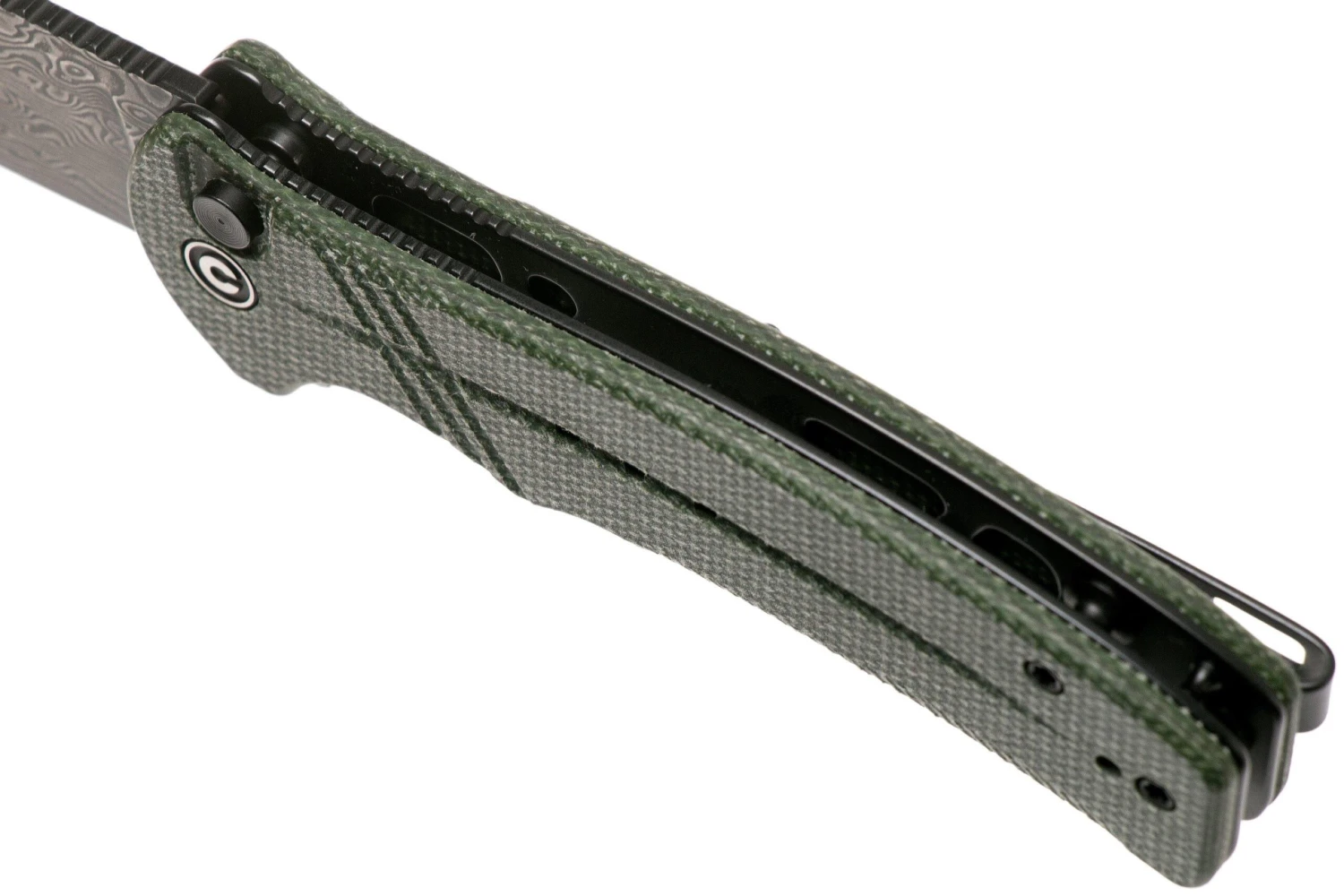 Civivi Cogent C20038D-DS1 Damascus Plain Edge, Green Micarta Navaja 9 Civivi Cogent C20038D-DS1 Damascus Plain Edge, Green Micarta Navaja - Imagen 7