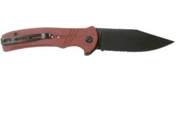Civivi Cogent C20038E-2 Blackwashed Serrated Edge, Burgundy G10 Navaja -Knives And Tools Comercio CIC20038E 2 02 civivi