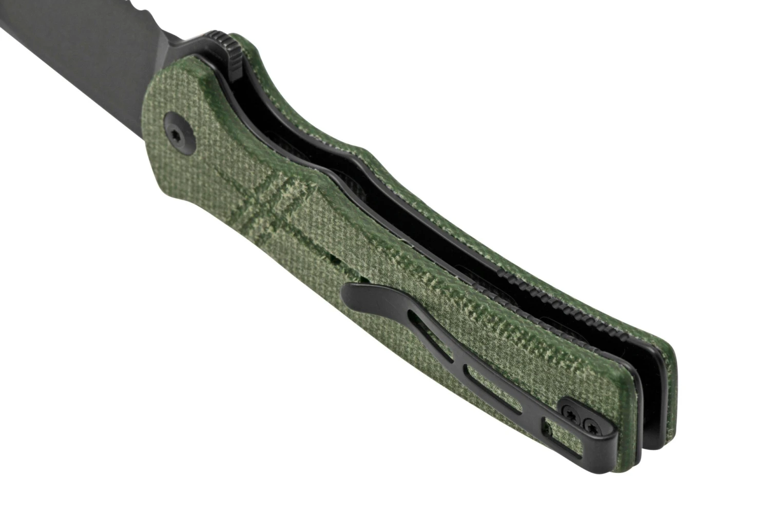 Civivi Cogent C20038E-4 Blackwashed Serrated Edge, Green Micarta Navaja 6 Civivi Cogent C20038E-4 Blackwashed Serrated Edge, Green Micarta Navaja - Imagen 4