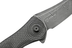 Civivi Synergy 3 Tanto C20075B-DS1 Damascus, Black G10, Fibra De Carbono Navaja, Diseño Jim O'Young -Knives And Tools Comercio CIC20075B DS1 05 civivi