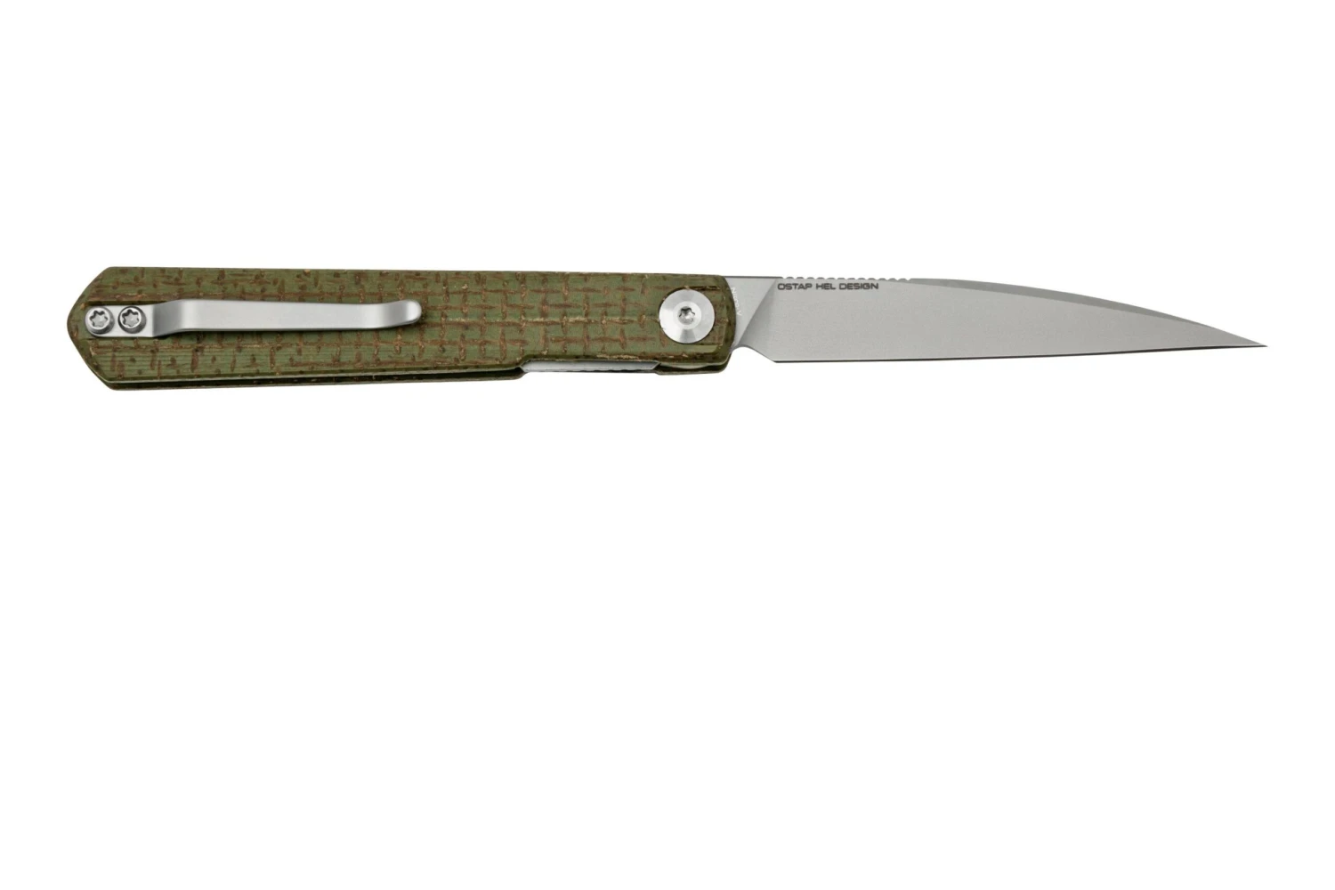 Civivi Clavi C21019-3 Green Micarta Navaja, Ostap Hel Design 4 Civivi Clavi C21019-3 Green Micarta Navaja, Ostap Hel Design - Imagen 2