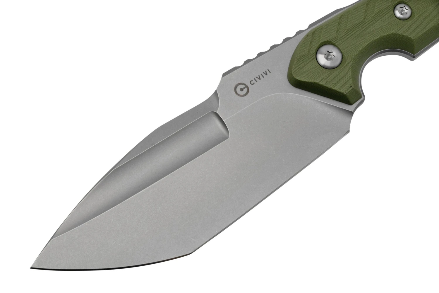 Civivi Maxwell C21040-2 OD Green G10, Stonewashed, Black Kydex Sheath Cuchillo Fijo, Diseño De Torbe Knives 5 Civivi Maxwell C21040-2 OD Green G10, Stonewashed, Black Kydex Sheath Cuchillo Fijo, Diseño De Torbe Knives - Imagen 3