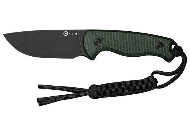 Civivi Timberbark C23094-3 Blackwash 14C28N, Green Canvas Micarta, Cuchillo Fijo 3 Civivi Timberbark C23094-3 Blackwash 14C28N, Green Canvas Micarta, Cuchillo Fijo