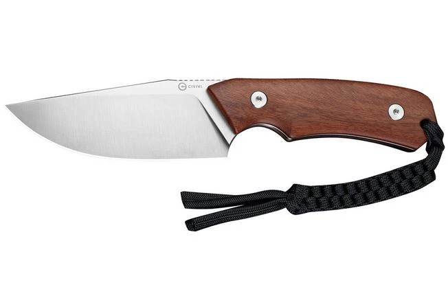 Civivi Gander C24058B-3, Satin Finished 14C28N, Guibourtia Wood, Cuchillo Fijo, Diseño De Matt Gentry 3 Civivi Gander C24058B-3, Satin Finished 14C28N, Guibourtia Wood, Cuchillo Fijo, Diseño De Matt Gentry
