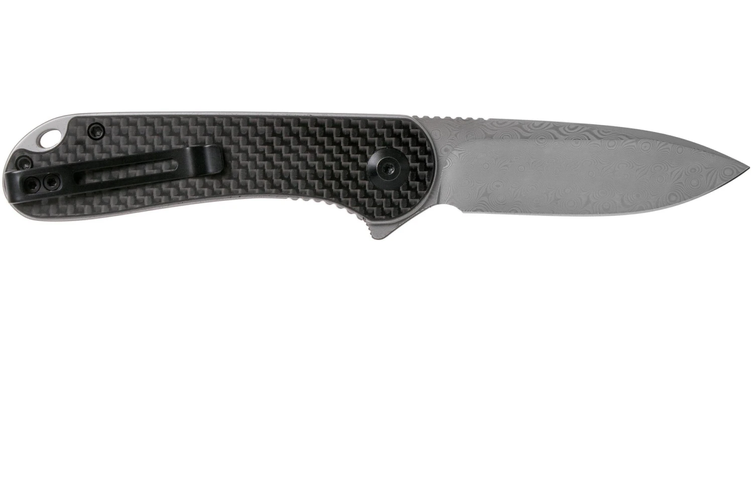 Civivi Elementum C907DS Damascus, Carbon Fibre & Black G10 Navaja 4 Civivi Elementum C907DS Damascus, Carbon Fibre & Black G10 Navaja - Imagen 2