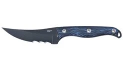 CRKT Clever Girl, Veff Serrations 2709B Blue Black G10 Cuchillo Fijo, Austin McGlaun Design