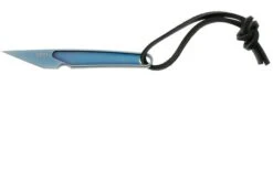 CRKT HangTi Kiridashi 7065 Blue Titanium Nitride Titanium, Cuchillo De Cuello, Richard Rogers Design