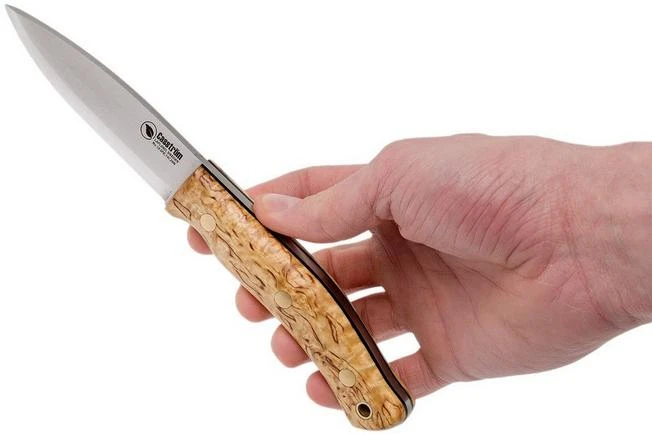 Casström No. 10 Swedish Forest Knife Curly Birch, 14C28N Scandi Grind 13108 8 Casström No. 10 Swedish Forest Knife Curly Birch, 14C28N Scandi Grind 13108 - Imagen 6