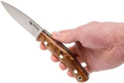 Casström No. 10 Swedish Forest Knife Curly Birch, 14C28N Flat Grind 13118 -Knives And Tools Comercio CM13118 06 casstrom cm13118 06