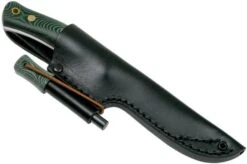 Casström No. 10 Swedish Forest Knife Green Micarta, 14C28N Scandi Grind 13127 Con Yesquero -Knives And Tools Comercio CM13127 06 casstrom 1