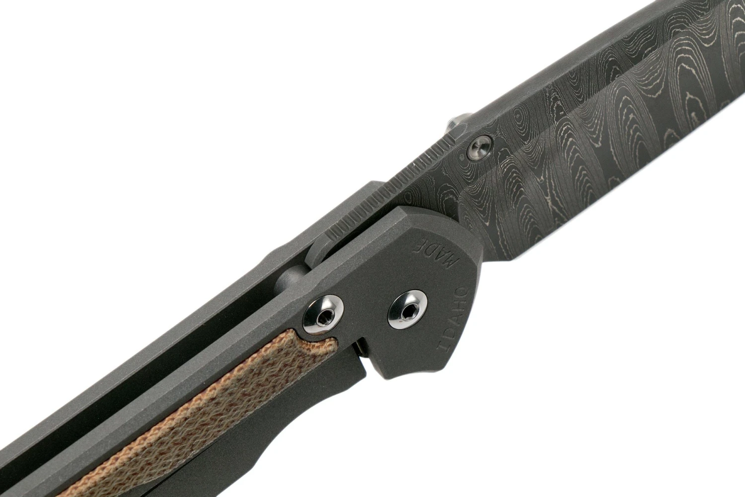 Chris Reeve Sebenza 31 Large Natural Micarta Ladder Damascus L31-1220 Navaja 8 Chris Reeve Sebenza 31 Large Natural Micarta Ladder Damascus L31-1220 Navaja - Imagen 6