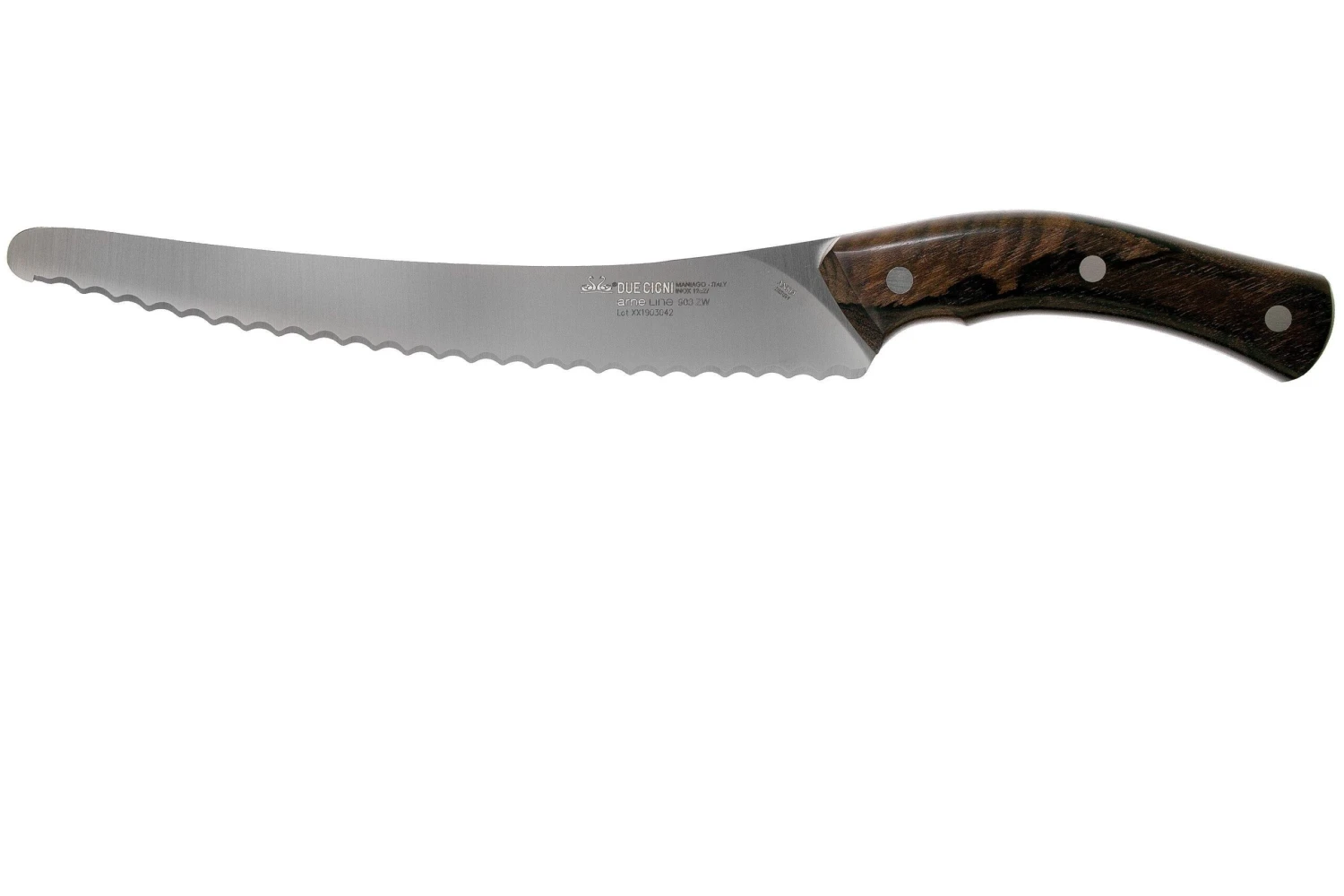 Due Cigni Arne Line Cuchillo Para Pan 23 Cm, Ziricote 3 Due Cigni Arne Line Cuchillo Para Pan 23 Cm, Ziricote