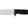 Demko Knives American Made FreeReign, Stonewashed CPM 3V Clip Point, USA-FR-3V-BLK-CLP, Black Rubber, Cuchillo De Exterior