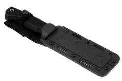 Demko Knives American Made FreeReign, Stonewashed CPM 3V Clip Point, USA-FR-3V-BLK-CLP, Black Rubber, Cuchillo De Exterior -Knives And Tools Comercio DKUSA FR 3V BLK CLP 06 demko