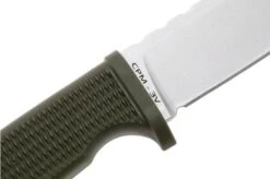 Demko Knives American Made FreeReign, Stonewashed CPM 3V Clip Point, USA-FR-3V-ODGRN-CLP, OD-Green Rubber, Cuchillo De Exterior -Knives And Tools Comercio DKUSA FR 3V ODGRN CLP 05 demko