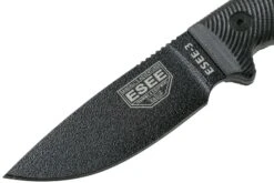 ESEE Model 3 Black Blade 3D Black G10 Cuchillo De Supervivencia 3PMB-001 Funda Negra + Clip Para Cinturón -Knives And Tools Comercio EE 3PMB 001 03 esee knives