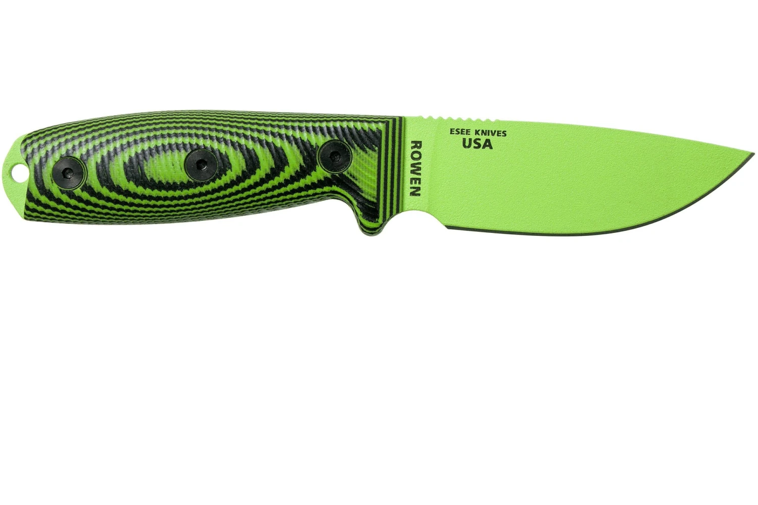 ESEE Model 3 Venom Green Blade 3D Neon Green-Black G10 Cuchillo De Supervivencia 3PMVG-007 Funda Negra + Clip Para Cinturón 4 ESEE Model 3 Venom Green Blade 3D Neon Green-Black G10 Cuchillo De Supervivencia 3PMVG-007 Funda Negra + Clip Para Cinturón - Imagen 2