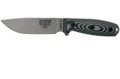 ESEE Model 4 Plain Edge S35VN, Grey Black G10 3D Handle 4P35V-002 Con Funda + Clip