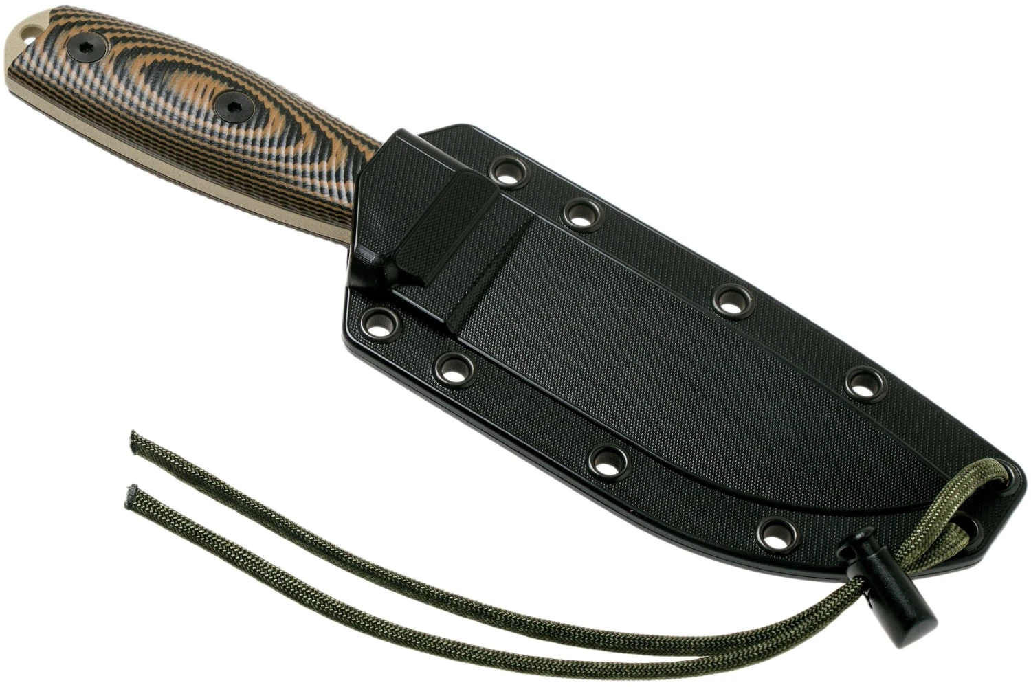 ESEE Model 4 Desert Tan Blade 3D Coyote-Black G10 Cuchillo De Supervivencia 4PDT-005 Funda Negra + Clip Para Cinturón 8 ESEE Model 4 Desert Tan Blade 3D Coyote-Black G10 Cuchillo De Supervivencia 4PDT-005 Funda Negra + Clip Para Cinturón - Imagen 6