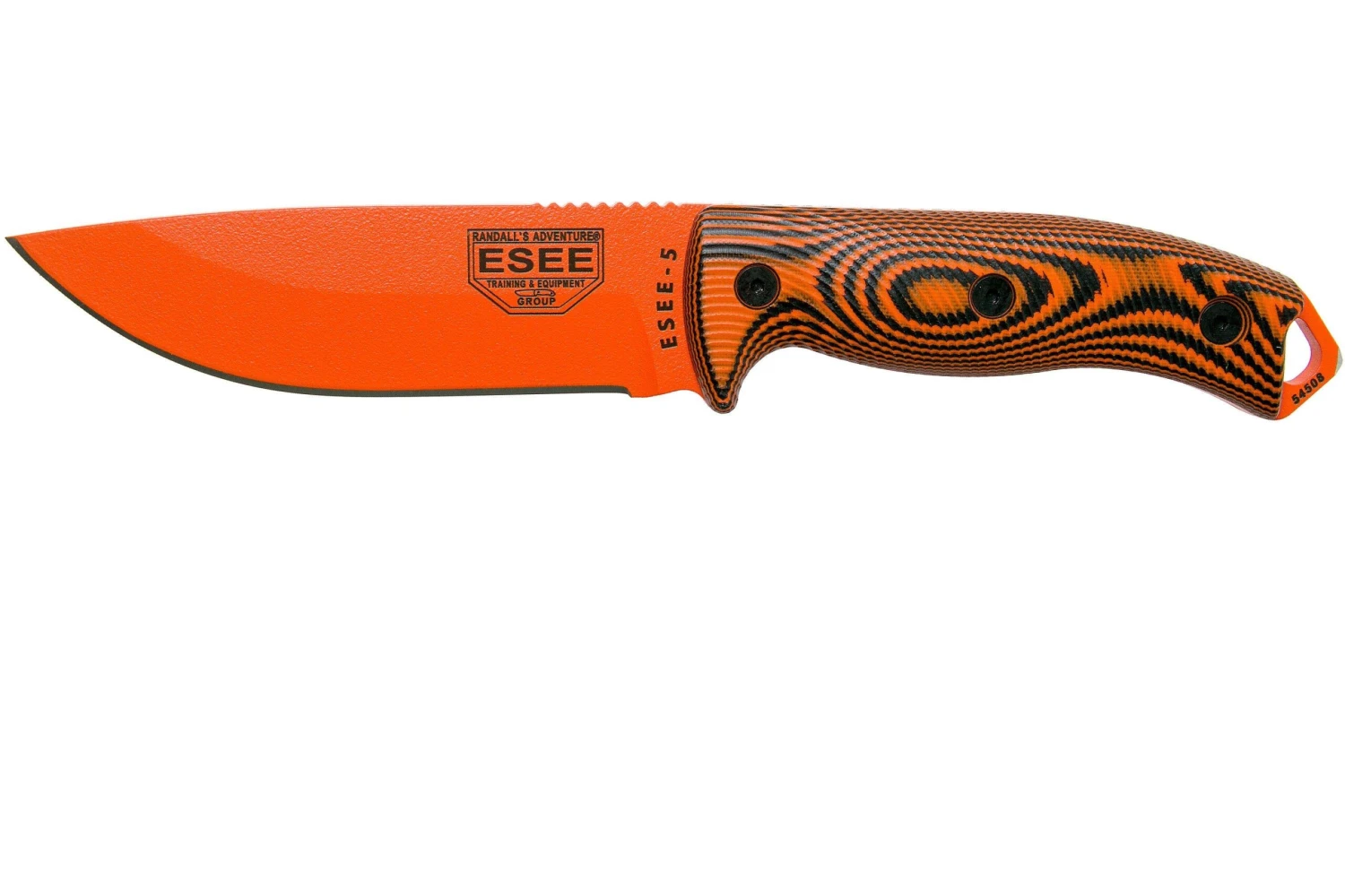 ESEE Model 5 Orange Blade 3D Orange-Black G10 Cuchillo De Supervivencia 5POR-006 Funda De Kydex + Clip Plate 3 ESEE Model 5 Orange Blade 3D Orange-Black G10 Cuchillo De Supervivencia 5POR-006 Funda De Kydex + Clip Plate