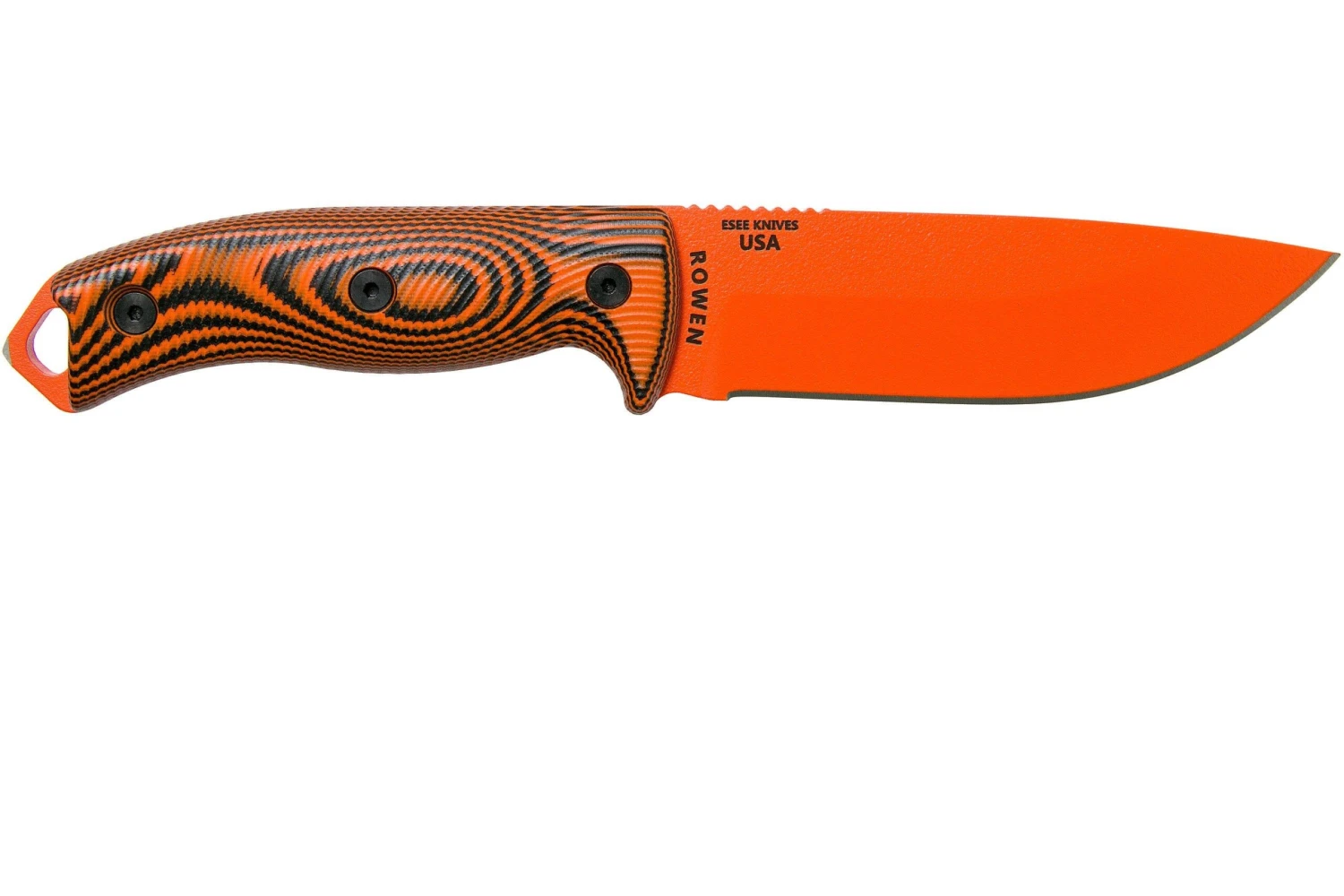 ESEE Model 5 Orange Blade 3D Orange-Black G10 Cuchillo De Supervivencia 5POR-006 Funda De Kydex + Clip Plate 4 ESEE Model 5 Orange Blade 3D Orange-Black G10 Cuchillo De Supervivencia 5POR-006 Funda De Kydex + Clip Plate - Imagen 2