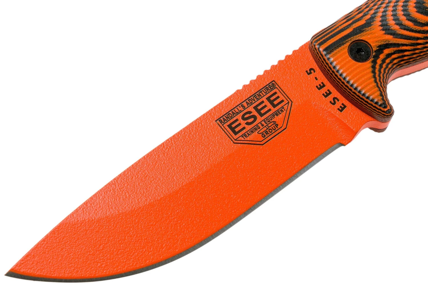ESEE Model 5 Orange Blade 3D Orange-Black G10 Cuchillo De Supervivencia 5POR-006 Funda De Kydex + Clip Plate 5 ESEE Model 5 Orange Blade 3D Orange-Black G10 Cuchillo De Supervivencia 5POR-006 Funda De Kydex + Clip Plate - Imagen 3