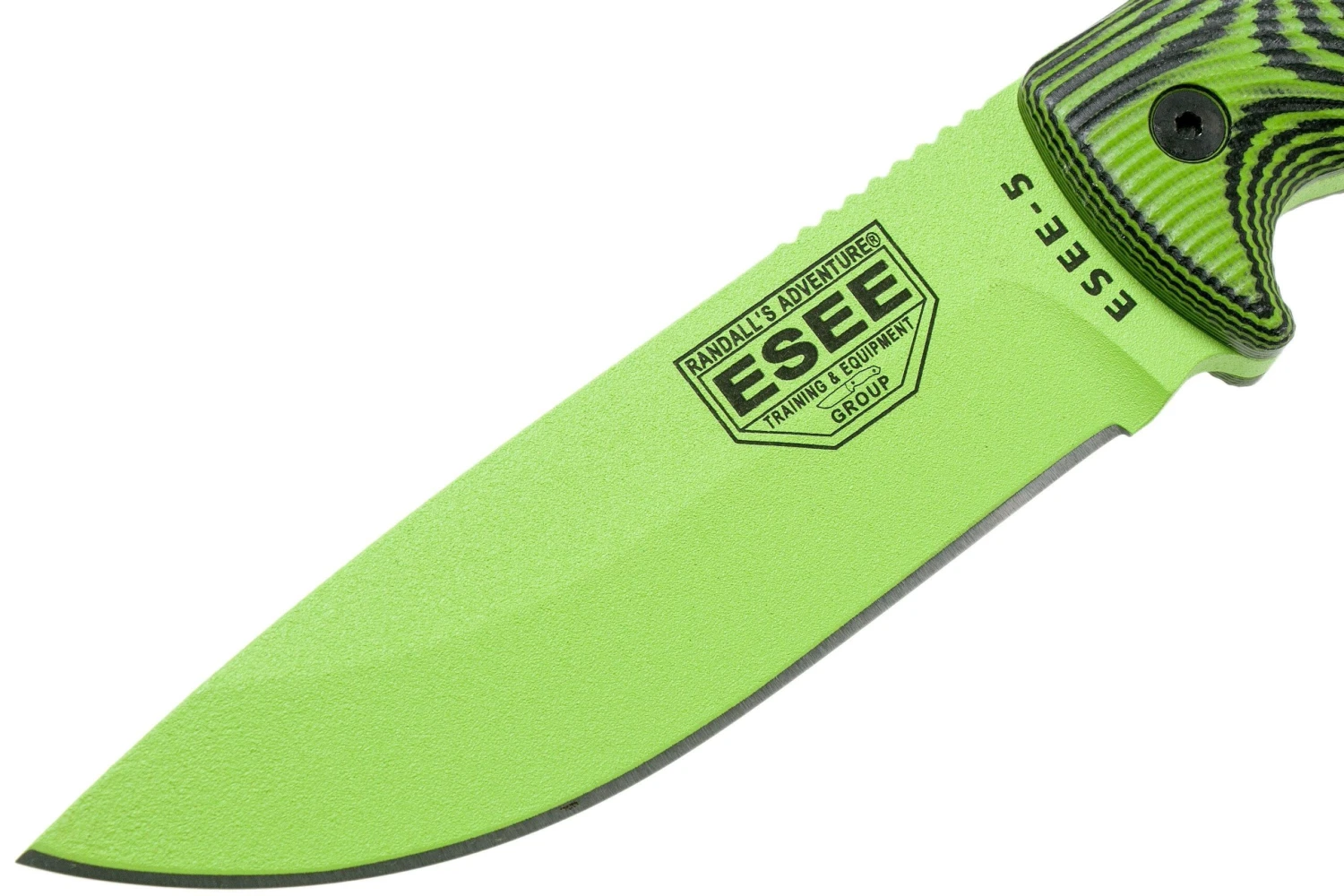 ESEE Model 5 Venom Green Blade 3D Neon Green-Black G10 Cuchillo De Supervivencia 5PVG-007 Funda De Kydex + Clip Plate 5 ESEE Model 5 Venom Green Blade 3D Neon Green-Black G10 Cuchillo De Supervivencia 5PVG-007 Funda De Kydex + Clip Plate - Imagen 3