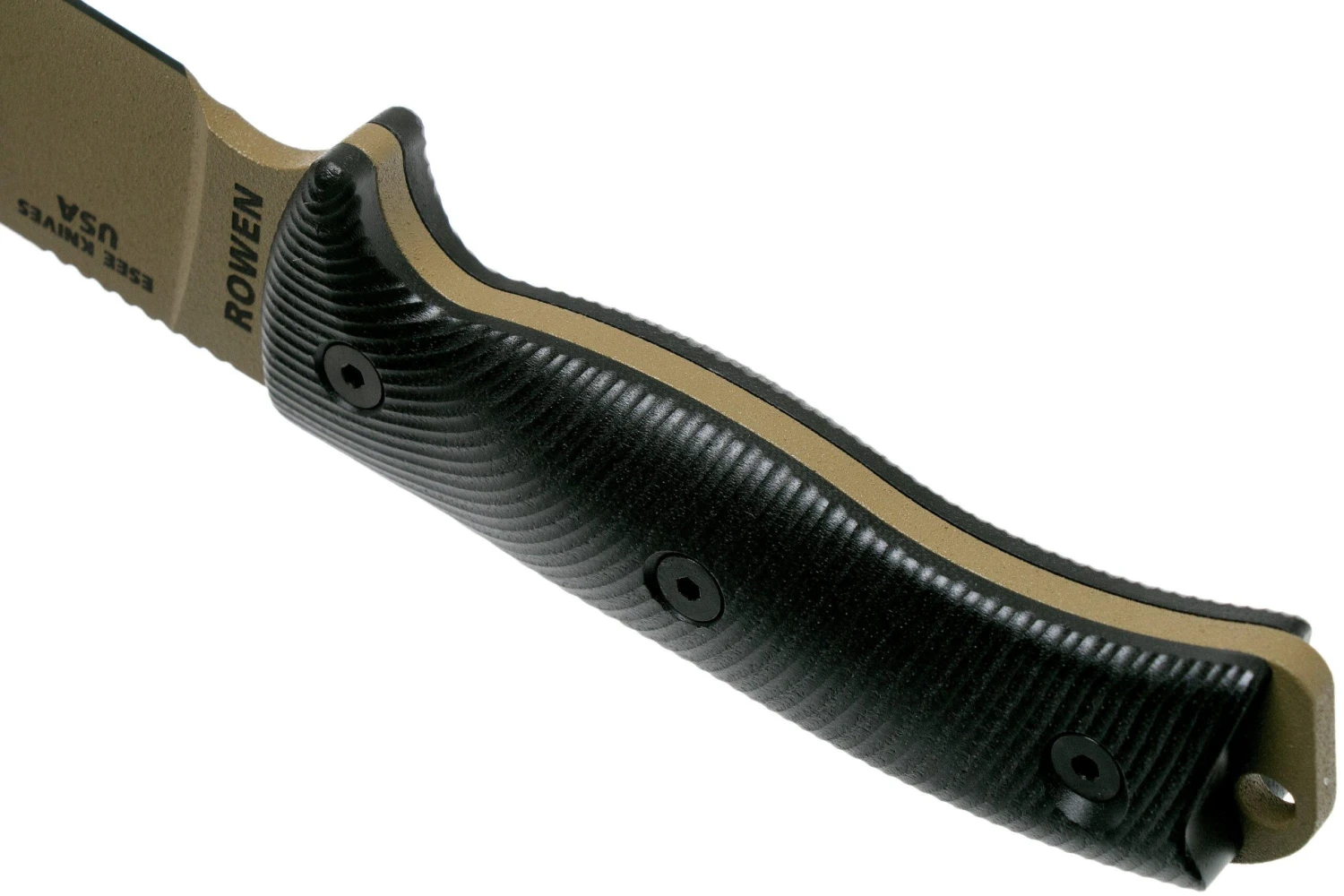 ESEE Model 6 Dark Earth Blade 3D Black G10 Cuchillo De Supervivencia 6PDE-001 Funda Negra + Clip Plate 6 ESEE Model 6 Dark Earth Blade 3D Black G10 Cuchillo De Supervivencia 6PDE-001 Funda Negra + Clip Plate - Imagen 4