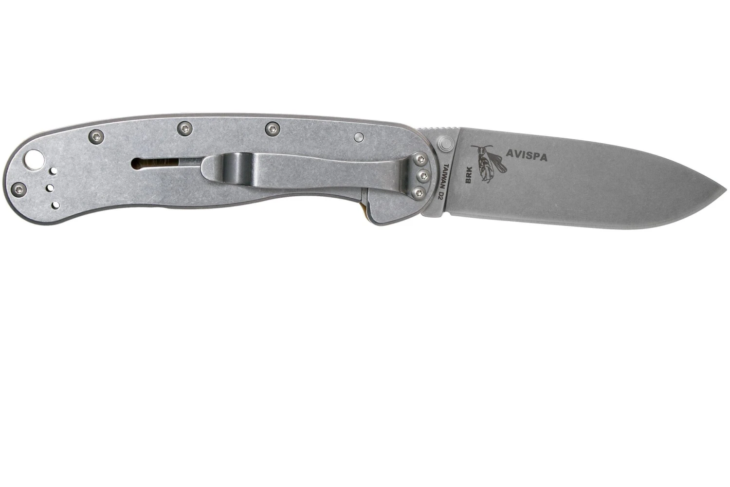 ESEE Avispa Navaja, Stonewashed D2 Blade, Coyote Brown Handle BRK1302CB 4 ESEE Avispa Navaja, Stonewashed D2 Blade, Coyote Brown Handle BRK1302CB - Imagen 2