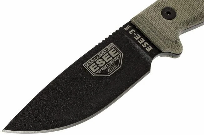 ESEE Model 3 Cuchillo De Supervivencia 3MIL-P-B Funda Negra + Clip De Cinturón En MOLLE-compatible 4 ESEE Model 3 Cuchillo De Supervivencia 3MIL-P-B Funda Negra + Clip De Cinturón En MOLLE-compatible - Imagen 2