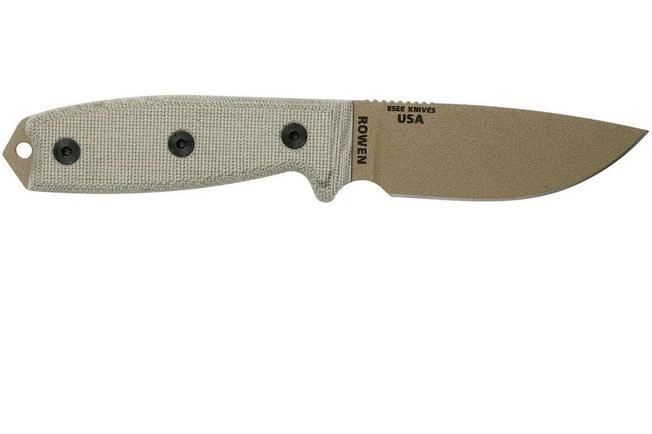 ESEE Model 3 Dark Earth Blade, Grey Handle 3P-MB-DE Con Funda + Clip Y MOLLE-back 4 ESEE Model 3 Dark Earth Blade, Grey Handle 3P-MB-DE Con Funda + Clip Y MOLLE-back - Imagen 2